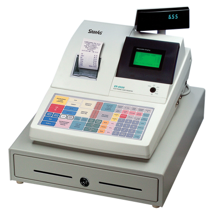 Older SAM4S ER-655II cash register