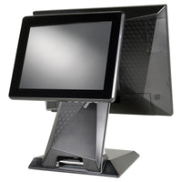 SAM4S Sapphire-A60 Android POS Terminal, No MSR – rear view on stand