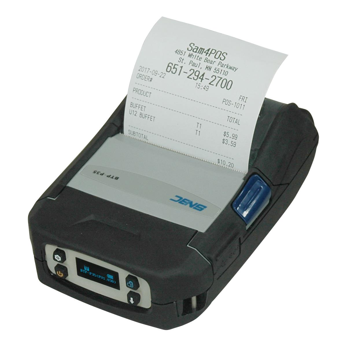 SNBC BTP-P35 Mobile Thermal Printer – printing a receipt