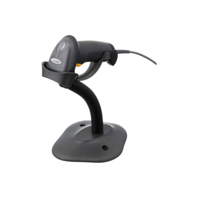 Zebra LS2208 1D Barcode Scanner, with USB Cable and Stand - LS2208-SR20007R-NA