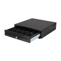 APG Vasario 19-Inch Cash Drawer – Black, Cable Included - VB320-1-BL1915