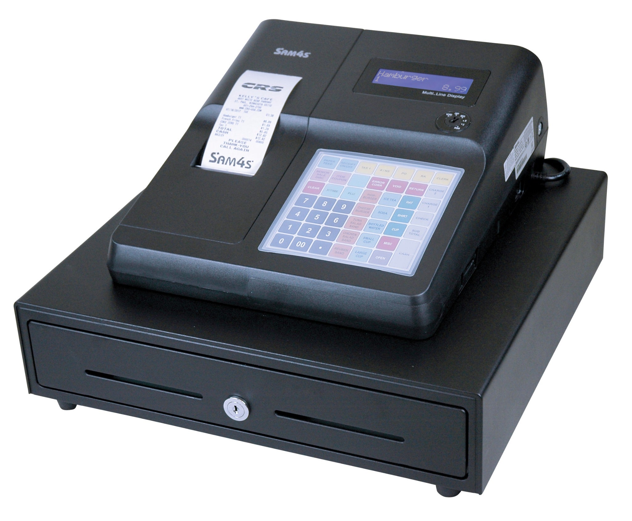 SAM4S ER-265EJ Flat-Keyboard Electronic Cash Register