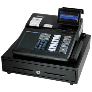 SAM4S ER-915E raised-key dual-printer cash register with Ethernet