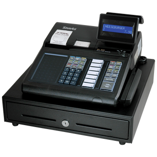 SAM4S ER-915E raised-key dual-printer cash register with Ethernet