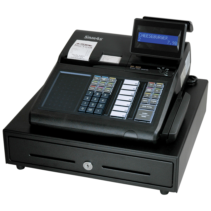 SAM4S ER-915E Raised-Key Dual-Printer Cash Register With Ethernet