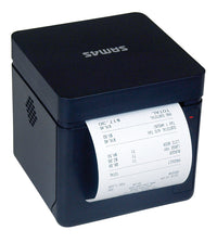SAM4S GCUBE thermal receipt printer in black, front-right view