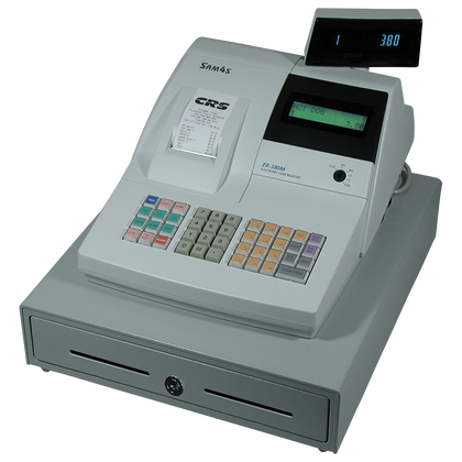 Older SAM4S ER-380M cash register