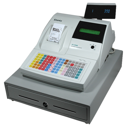 Older SAM4S ER-390M cash register