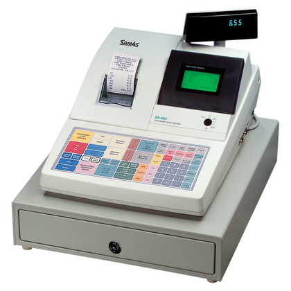 Older SAM4S ER-655 cash register