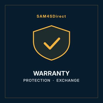 SAM4SDirect shield emblem for warranty, protection and exchange options