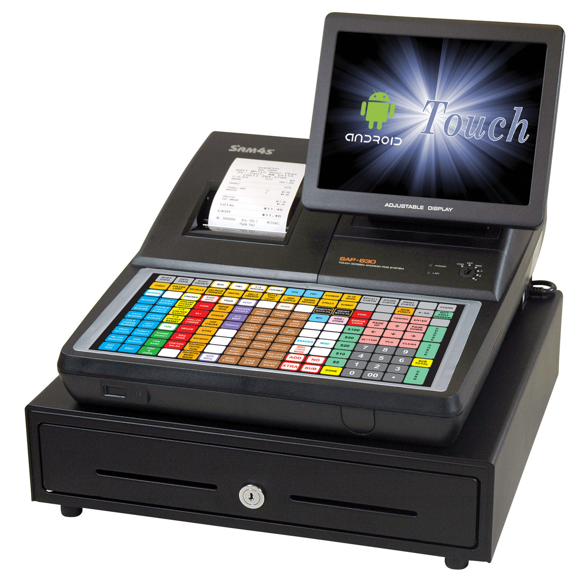SAM4S SAP-630II-FT Hybrid ECR Android POS System