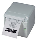 SNBC BTP-S80 white receipt printer, front-left view