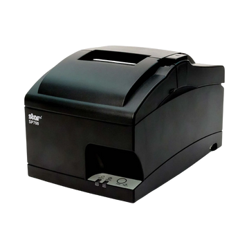 Star Micronics SP742 impact kitchen printer in grey, with auto cutter and internal power supply